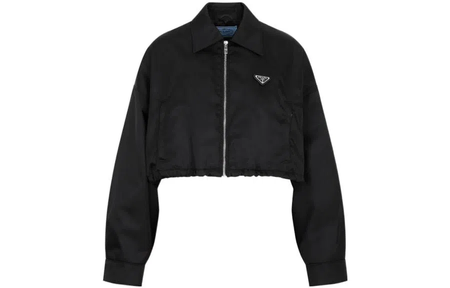 PRADA FW22 Solid Collar Jacket Black