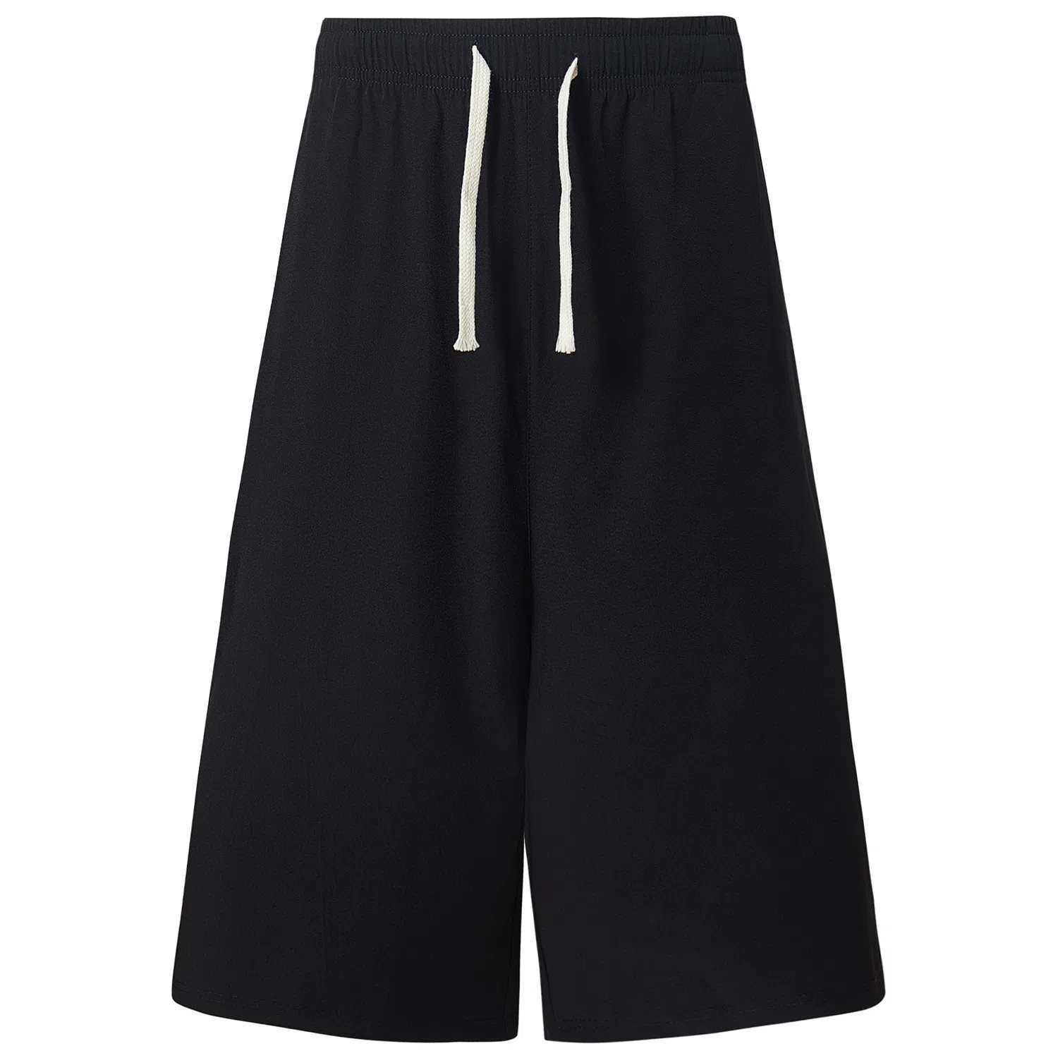 加菲猫家族 冰丝凉感速干轻薄透气简约纯色基础款七分过膝柔软舒适百搭日常时尚通勤宽松户外运动跑步健身休闲短裤 男女同款