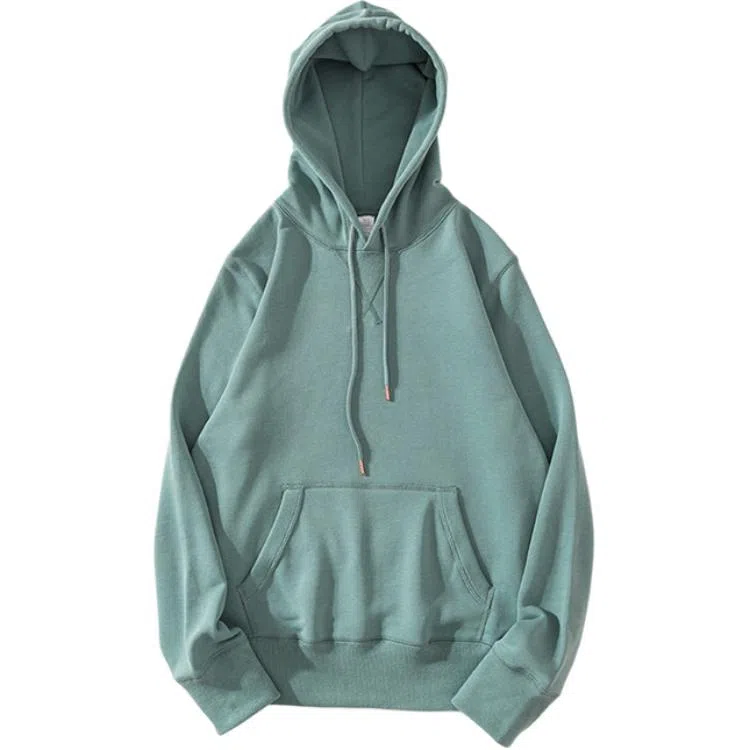 重磅基础 纯色连帽宽松套头落肩长袖卫衣 女款