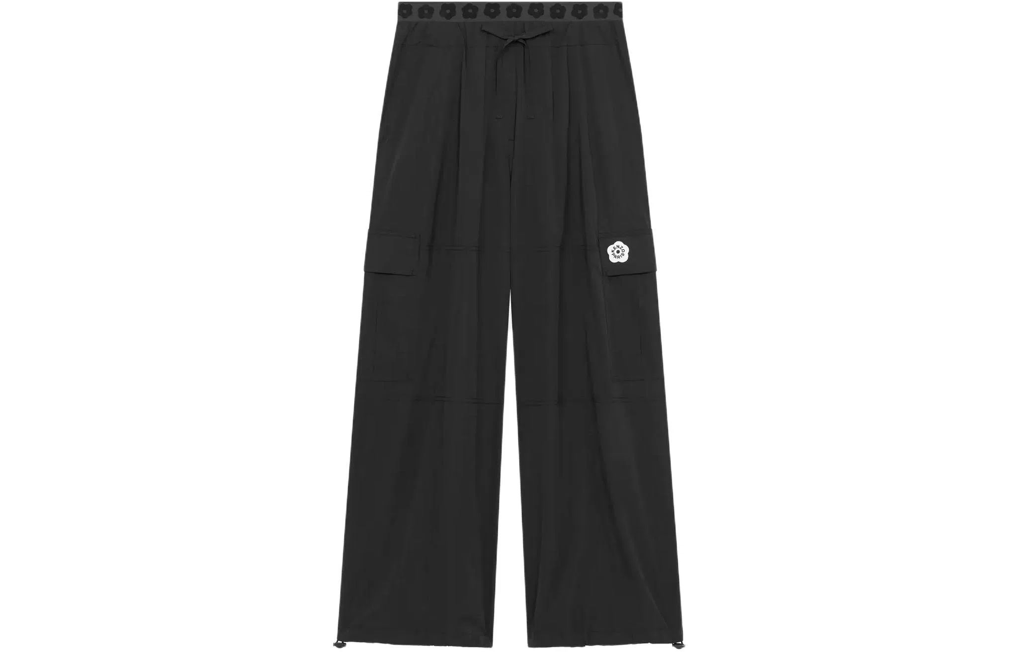 KENZO SS24 Sakura Elastic Straight Pants Black
