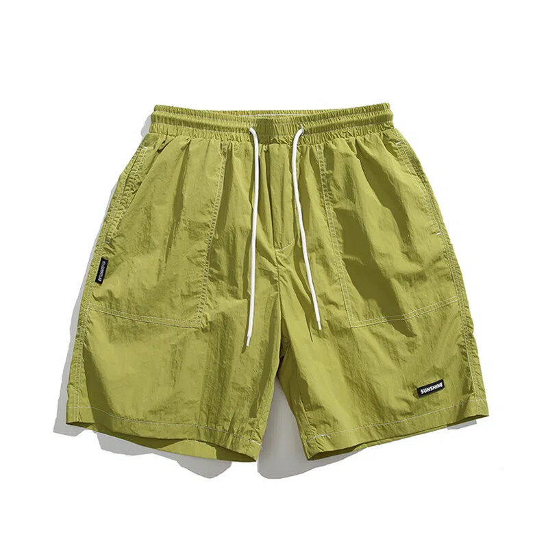 【dme】 日系复古运动纯色百搭五分裤中裤休闲短裤 男女同款