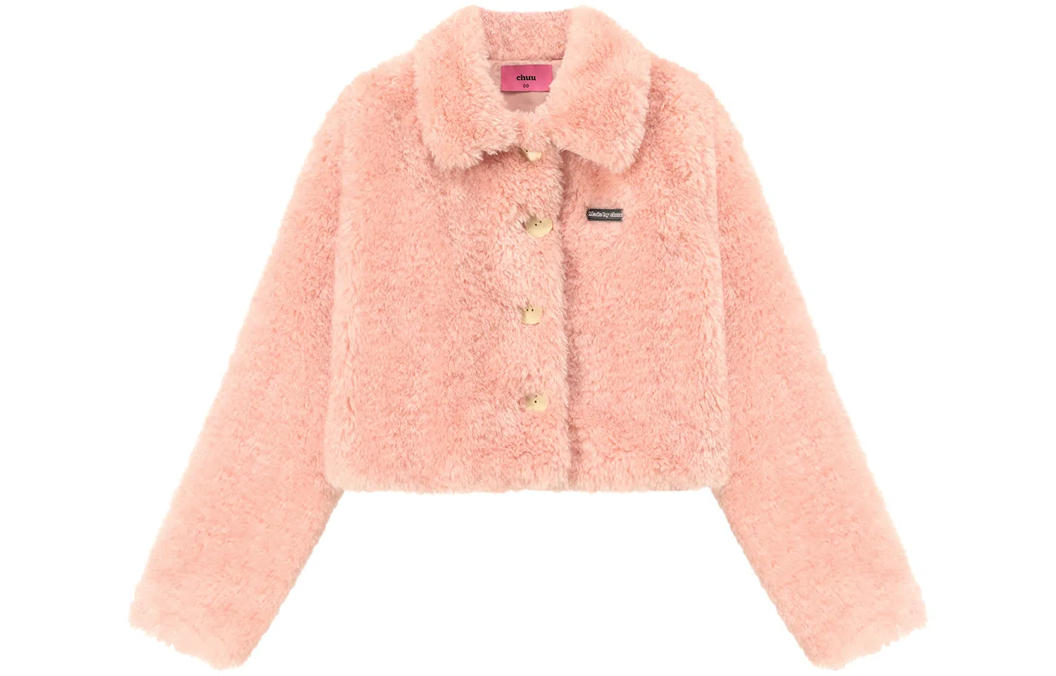 CHUU Faux Fur Collar Jacket