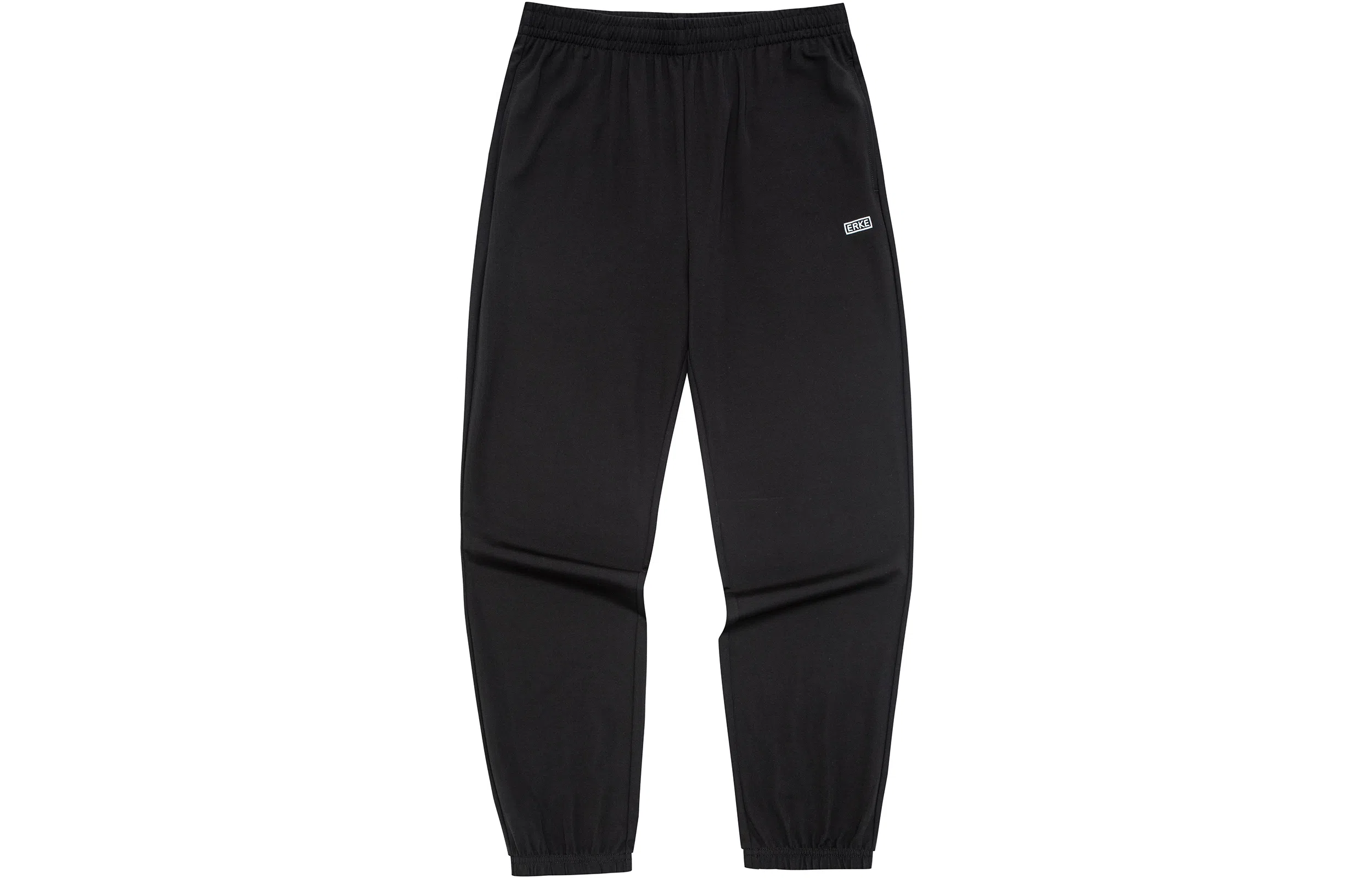 鸿星尔克 纯色休闲运动裤 女款 正黑