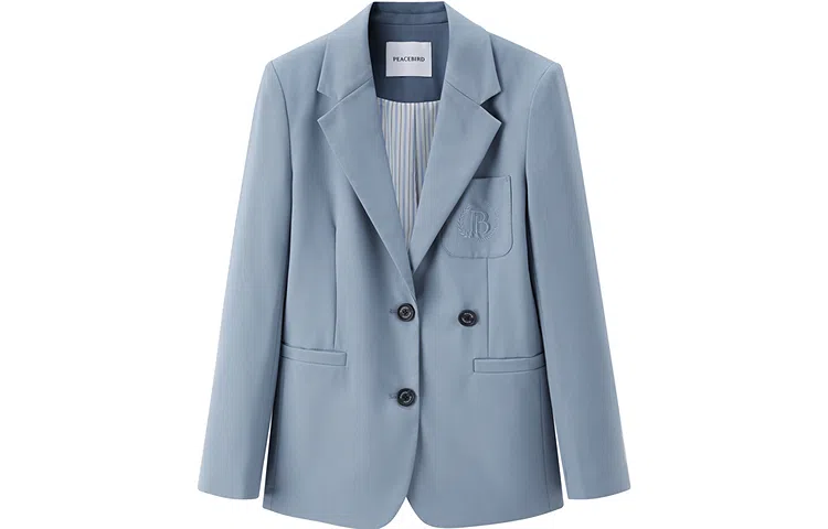 太平鸟 学院风西装 女款 蓝色