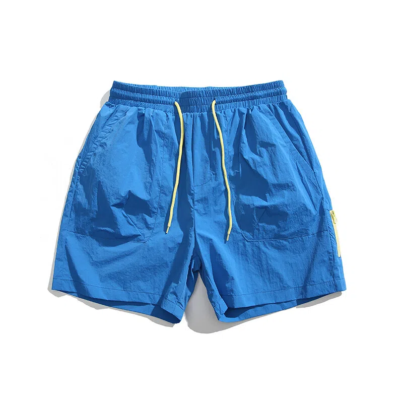 【dme】 日系复古纯色简约运动五分裤户外薄款速干沙滩休闲短裤 男女同款