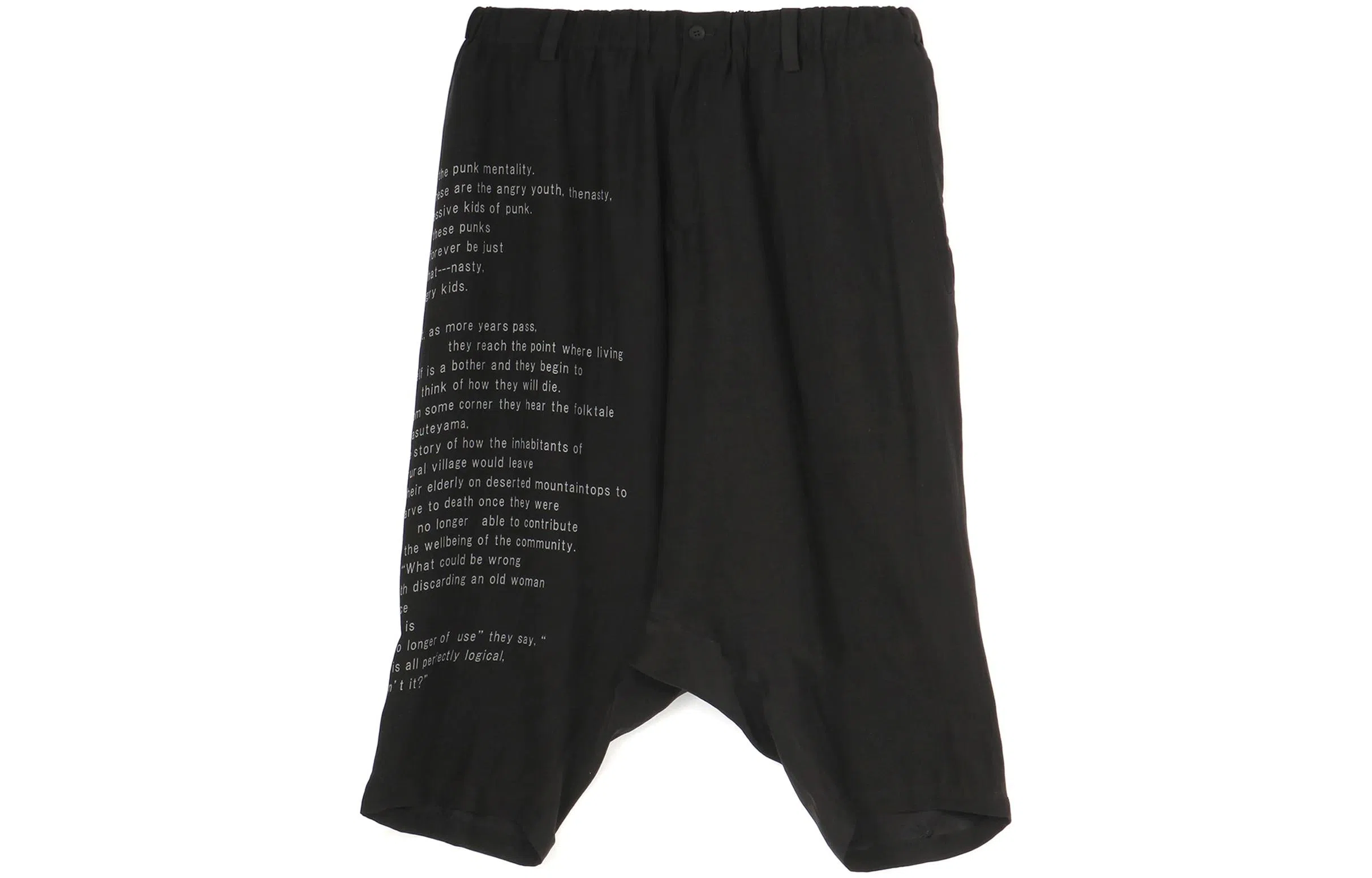 Yohji Yamamoto SS22 Black Pants