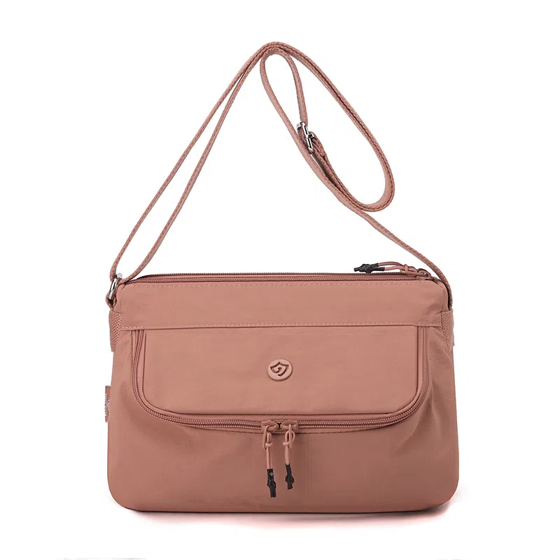 捷朗仕 防泼水多层多口袋设计感时尚休闲通勤 尼龙 斜挎包 男女同款情侣款 多色