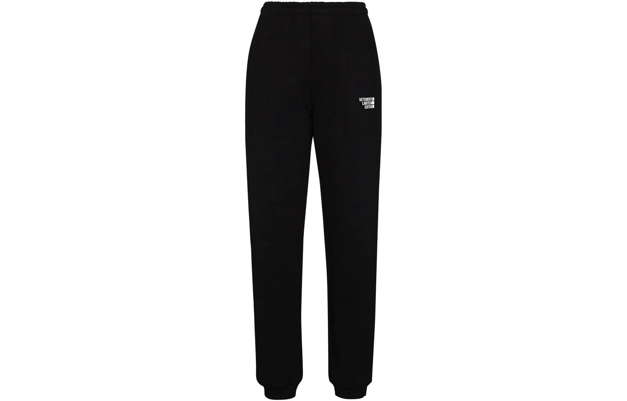 Vetements SS22 Logo Embroidered Sweatpants Black