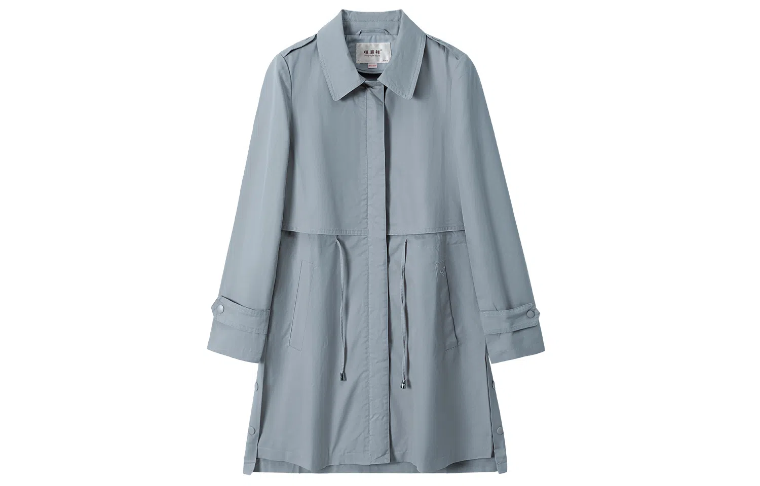 恒源祥 休闲中长款收腰风衣 女款