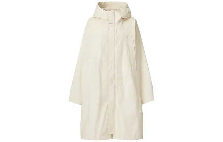 UNIQLO U Series SS24 Long Hooded Trench Coat Light Beige