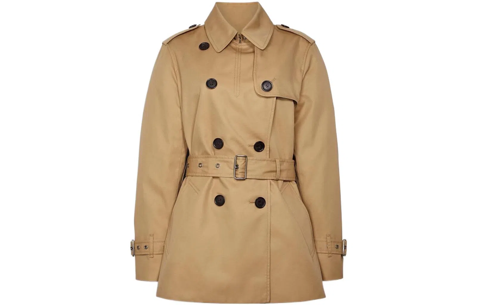 COACH Double-Breasted Trench Coat Khaki