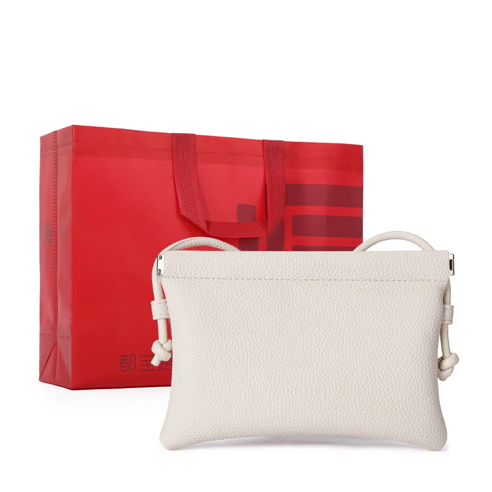 都宝路 简约百搭实用轻便软面收纳钥匙卡包零钱包数据线 合成革 手机包 小号 女款 黄色/米白/黑色/粉红