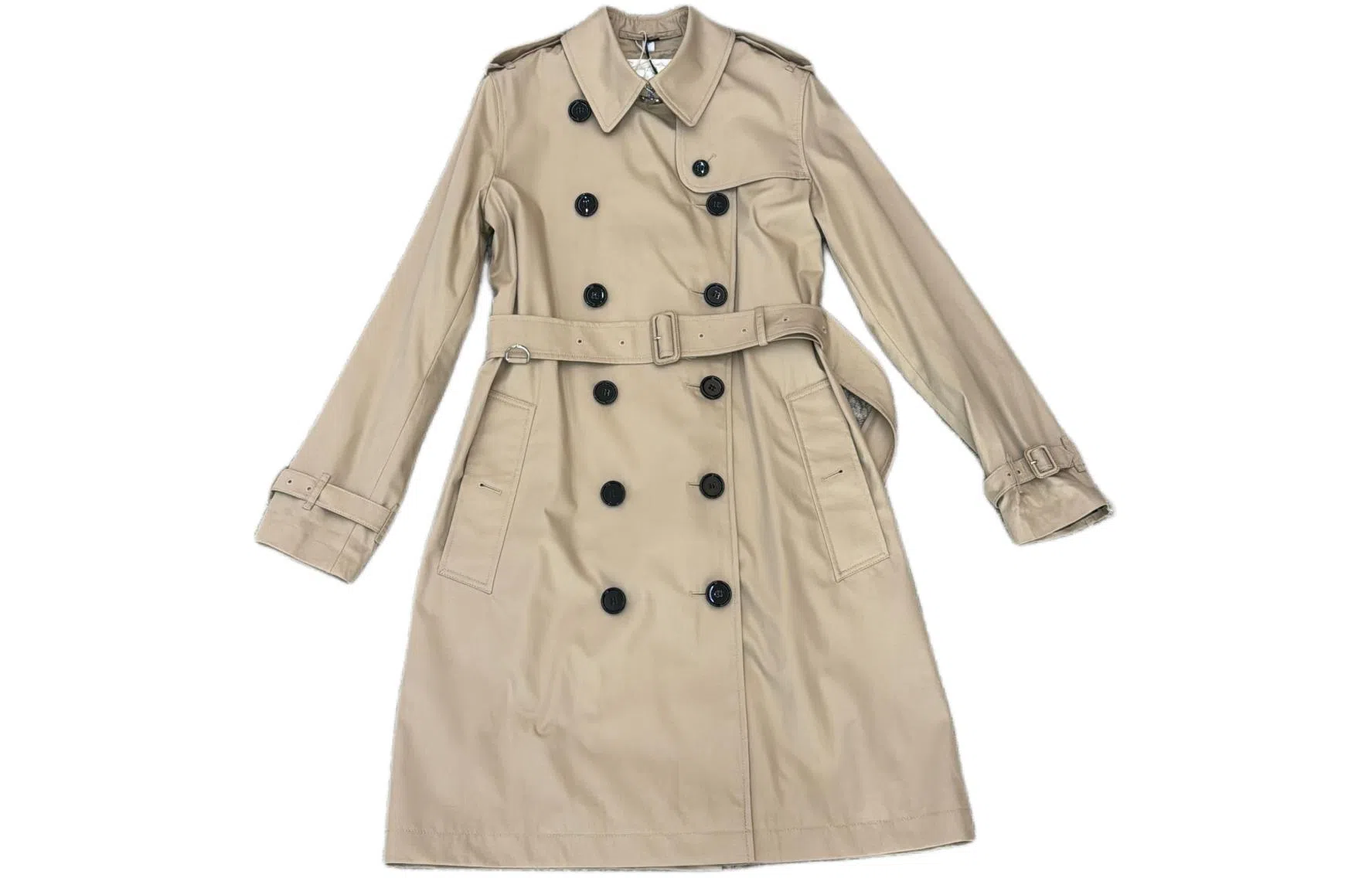 Burberry Beige Double-Breasted Coat