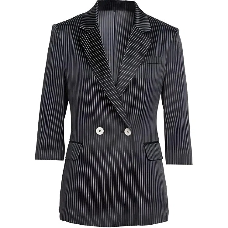 乔万尼 简约设计感通勤西装 女款 黑白条纹