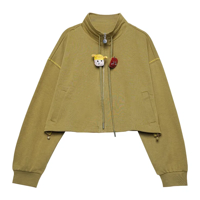 木果果木 立领宽松落肩截短外套 女款