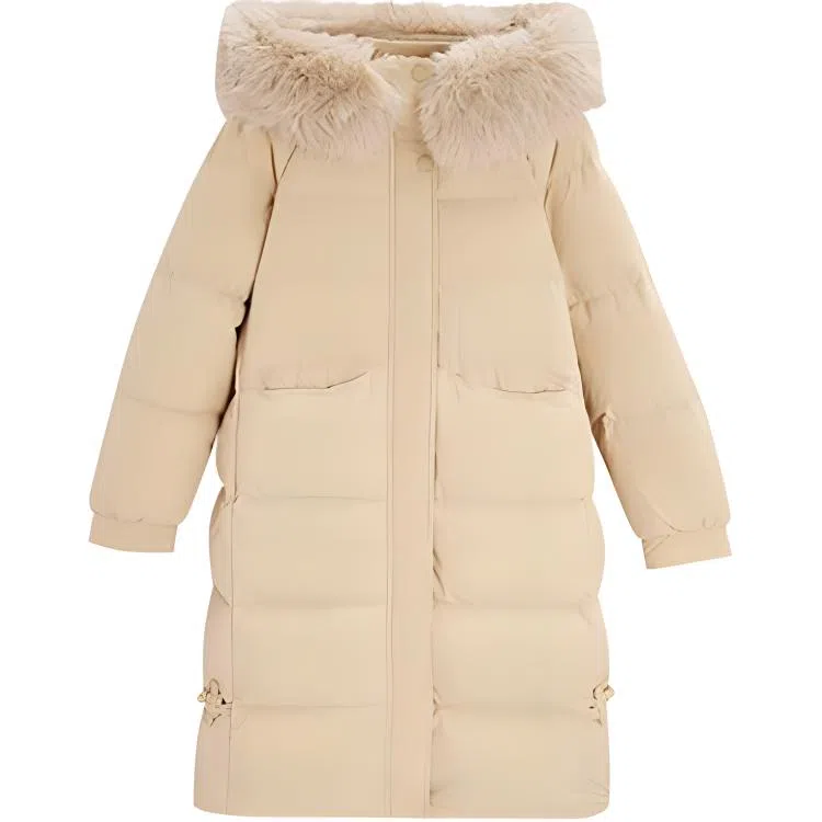 爱依服 时尚休闲连帽长袖羽绒服 女款