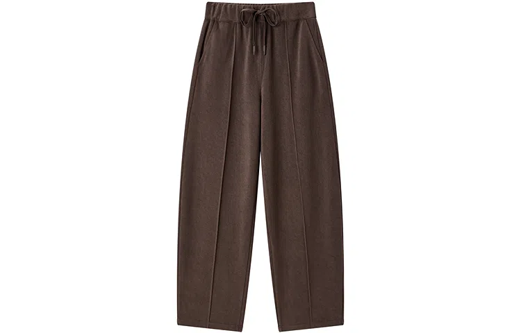 太平鸟 生椰丝绒休闲针织裤 女款