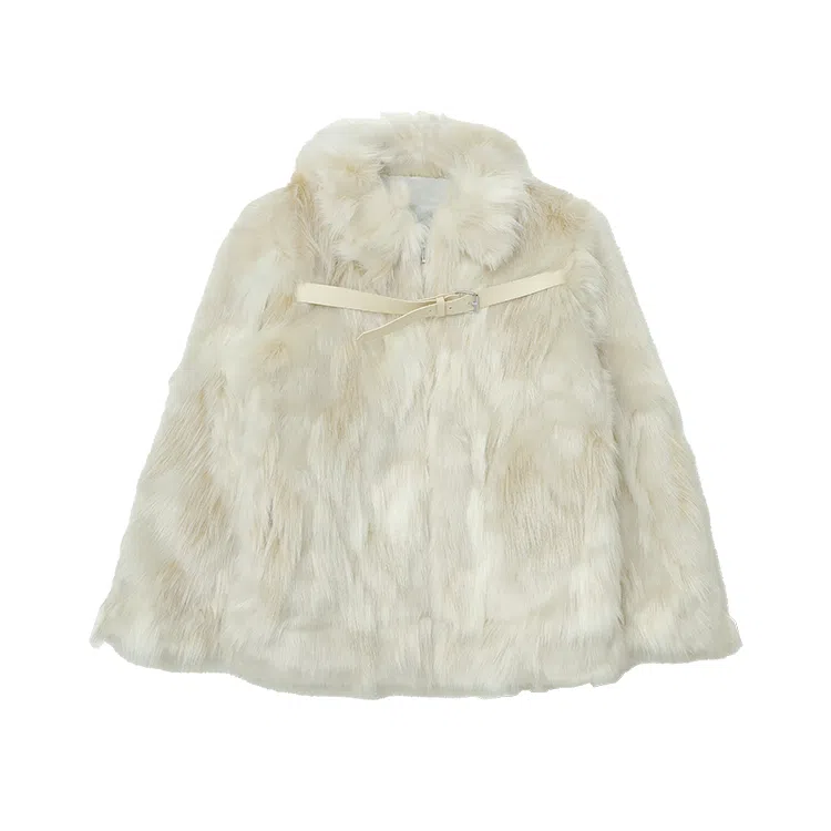 SUNSUNTOWN Fox Fur Coat Winter 2023