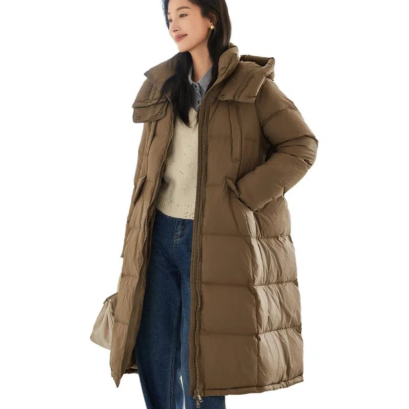 VICTORIA&VERA Hooded Down Jacket