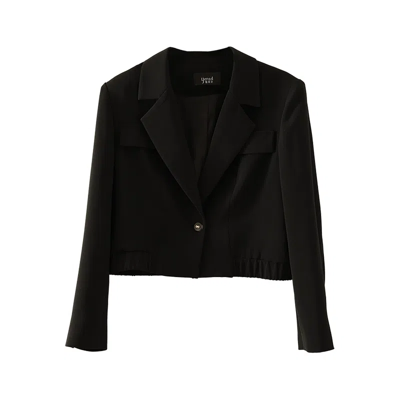 娅丽达 纯色别致一粒扣西装领长袖西装 女款