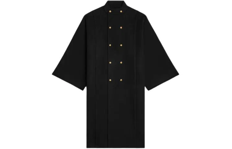 CELINE High-Collar Cape In Double Face Cashmere