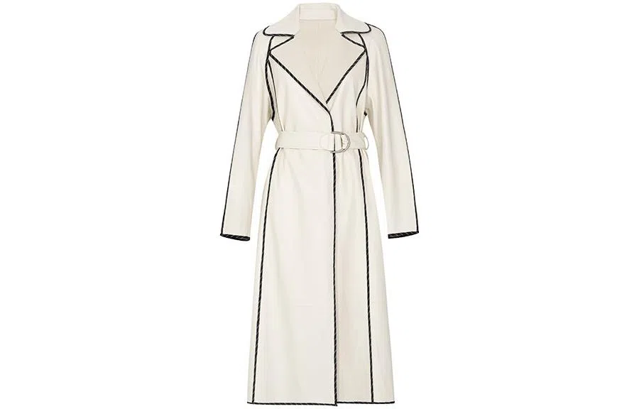 美洋 休闲撞色线条风衣 女款