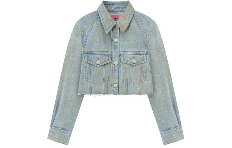 CHUU Denim Jacket Loose Fit Tie-Dye