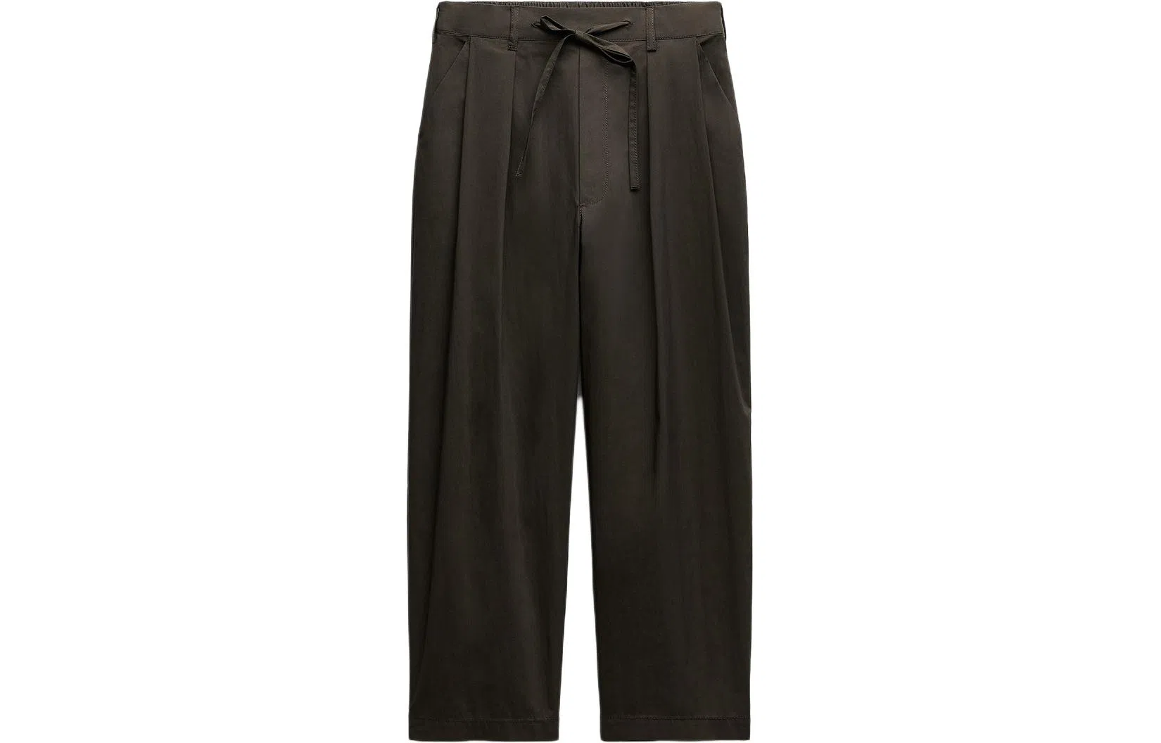 ZARA ZW Series Drawstring Pleated Trousers