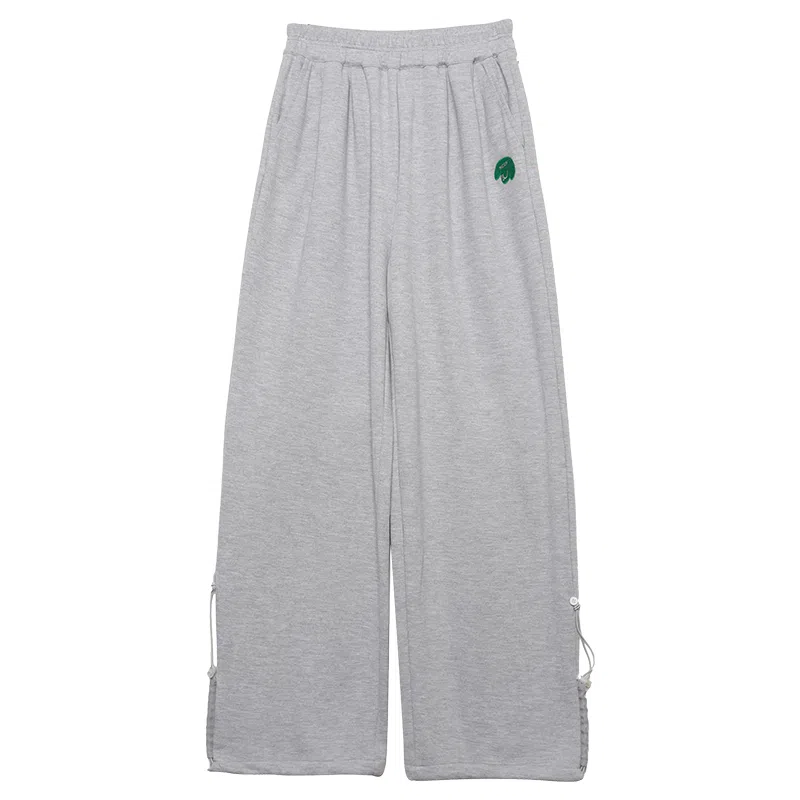 木果果木 纯色中腰宽松休闲裤 女款