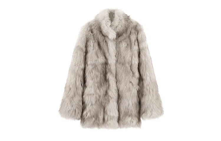 COCO LIMITED Fox Fur Coat Long
