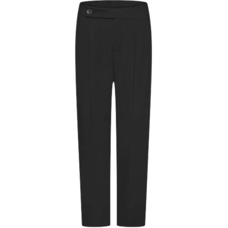 比音勒芬 纯色中腰直筒裤休闲裤 女款 黑