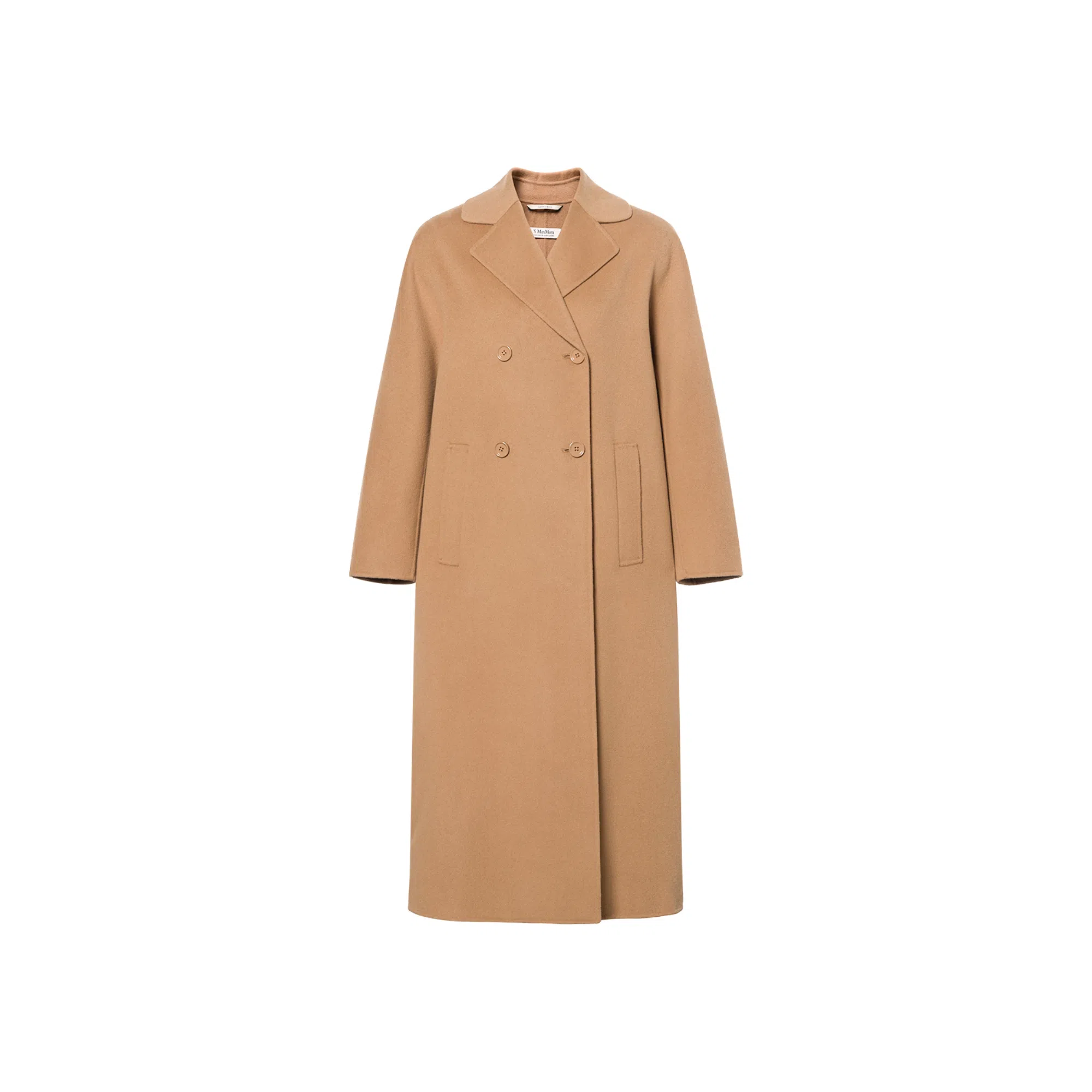 S Max Mara Double-Breasted Coat Camel