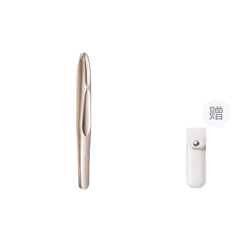 妮丽雅 圆头眉毛夹 高精密小镊子