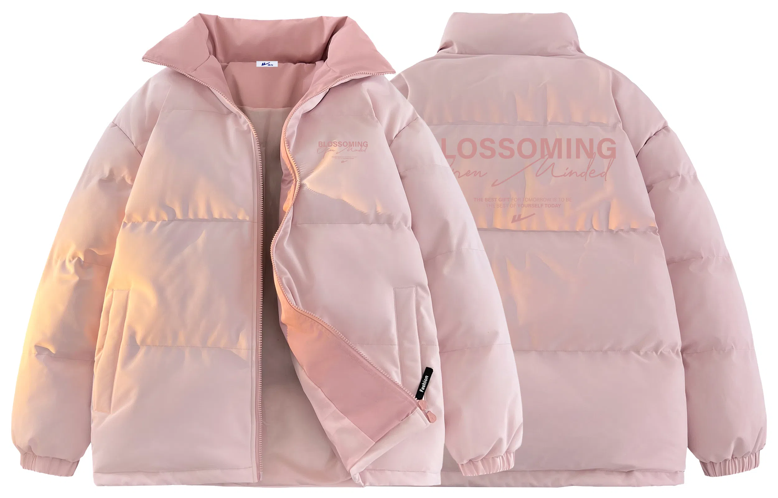 Warrior Basic Retro Lettering Cotton Jacket