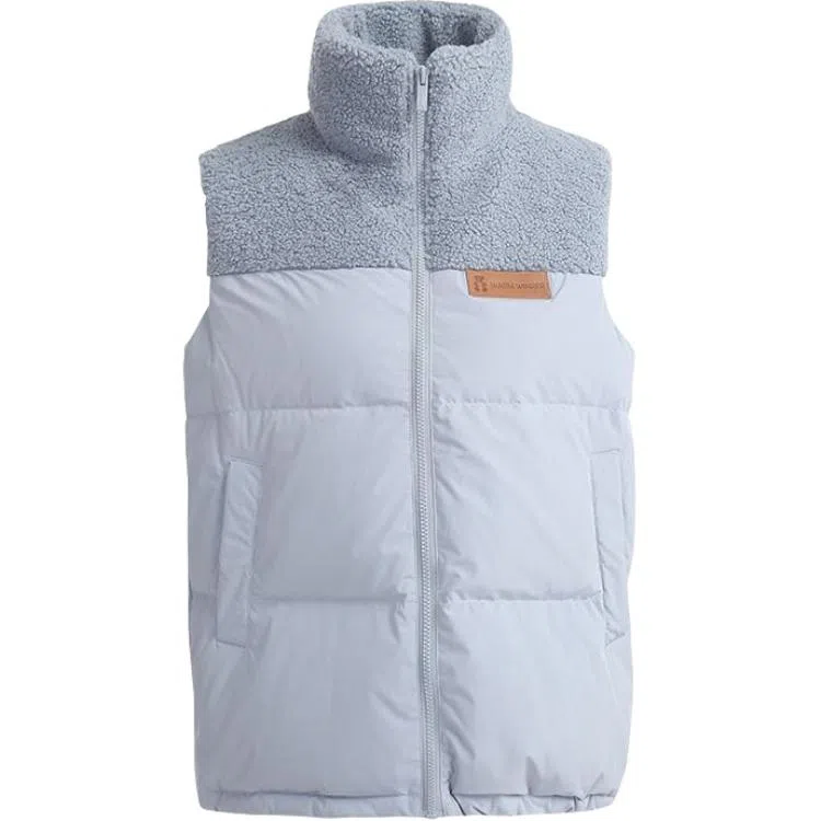 鸭鸭 纯色时尚休闲立领无袖羽绒马甲 女款