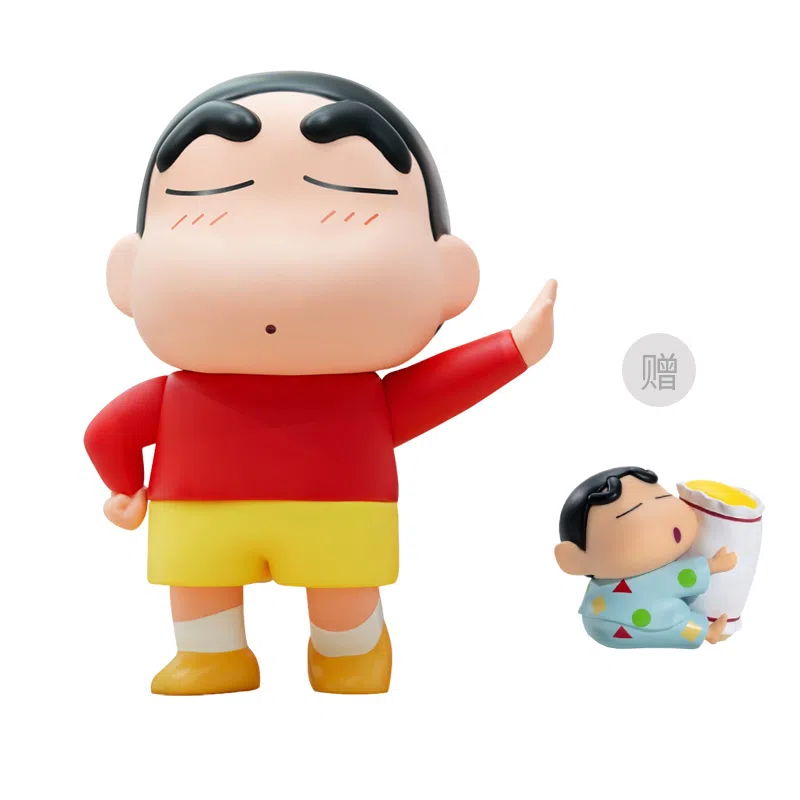 简动文创 蜡笔小新大娃大号公仔 比例手办