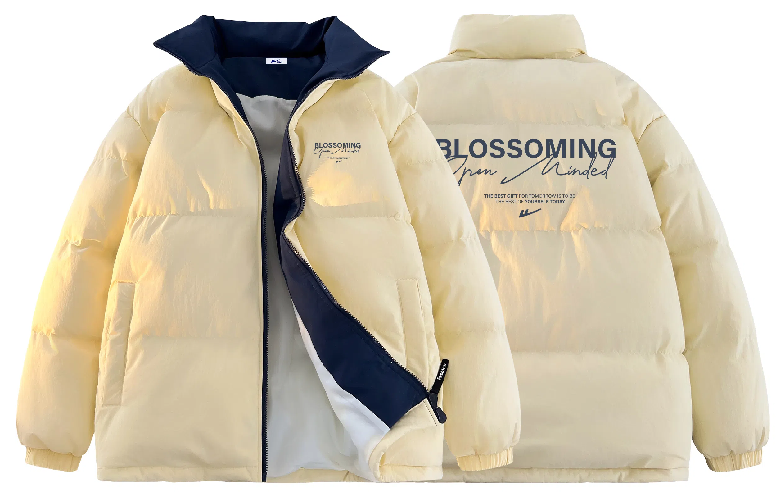 Warrior Basic Retro Lettering Cotton Jacket