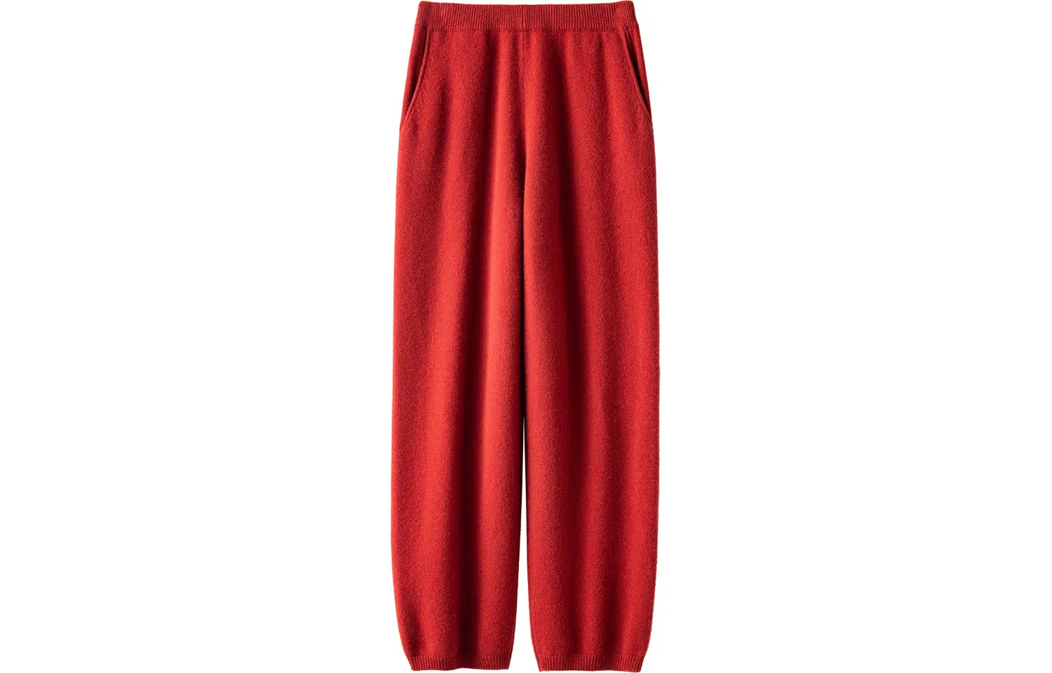 恒源祥 纯色高腰针织休闲裤 女款