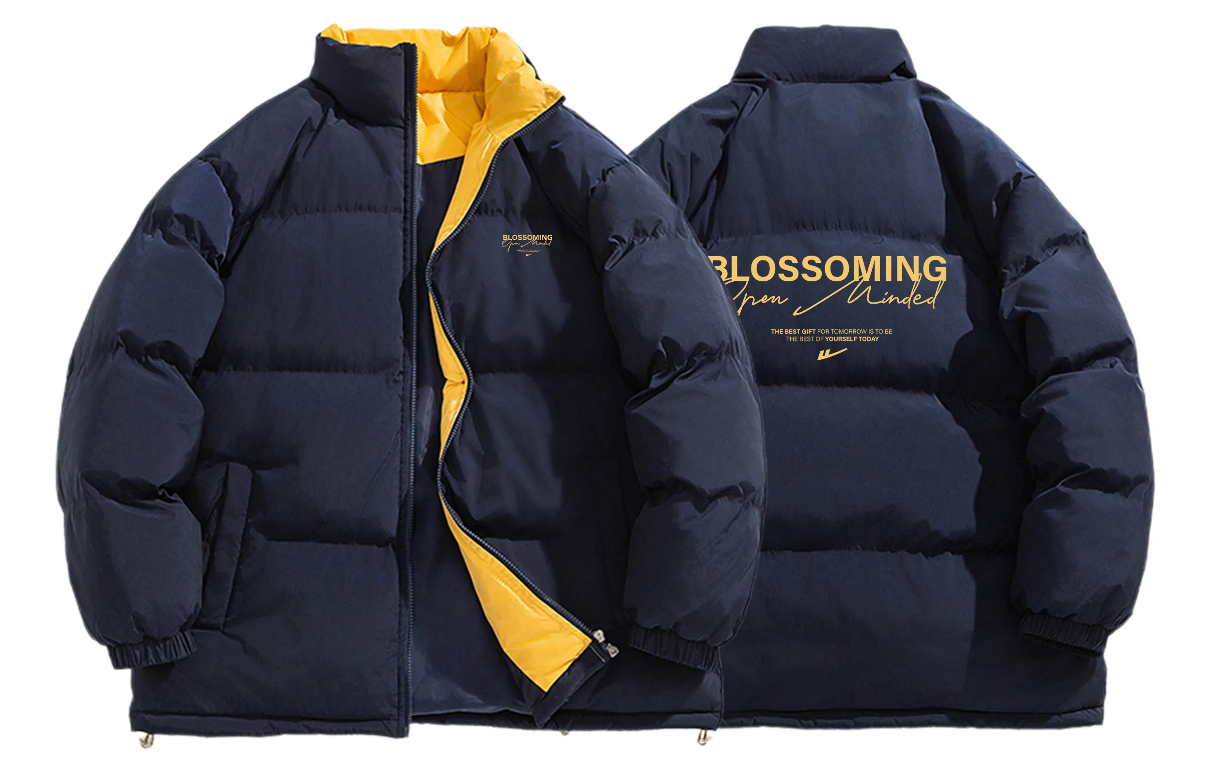 Warrior Basic Retro Lettering Cotton Jacket