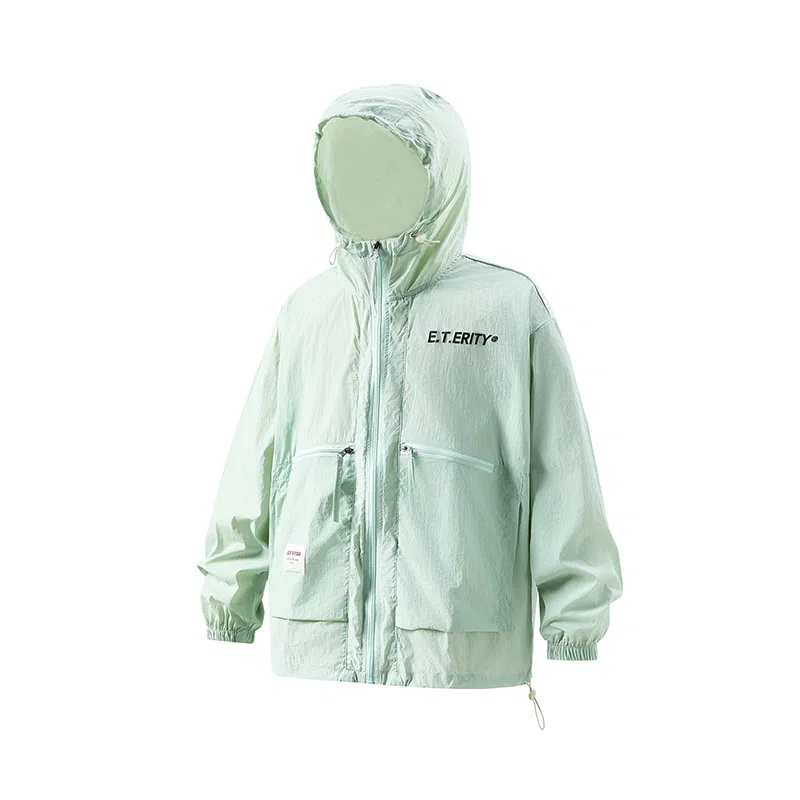 欧迪芬 山系户外连帽防紫外线上衣宽松潮牌设计感夏骑行旅游休闲冰丝轻薄 防紫外线防晒防晒服 男女同款