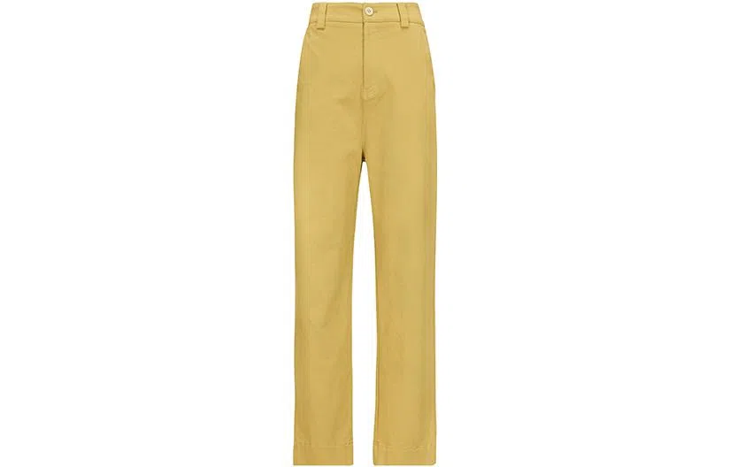 美洋 纯色高腰直筒九分休闲裤 女款