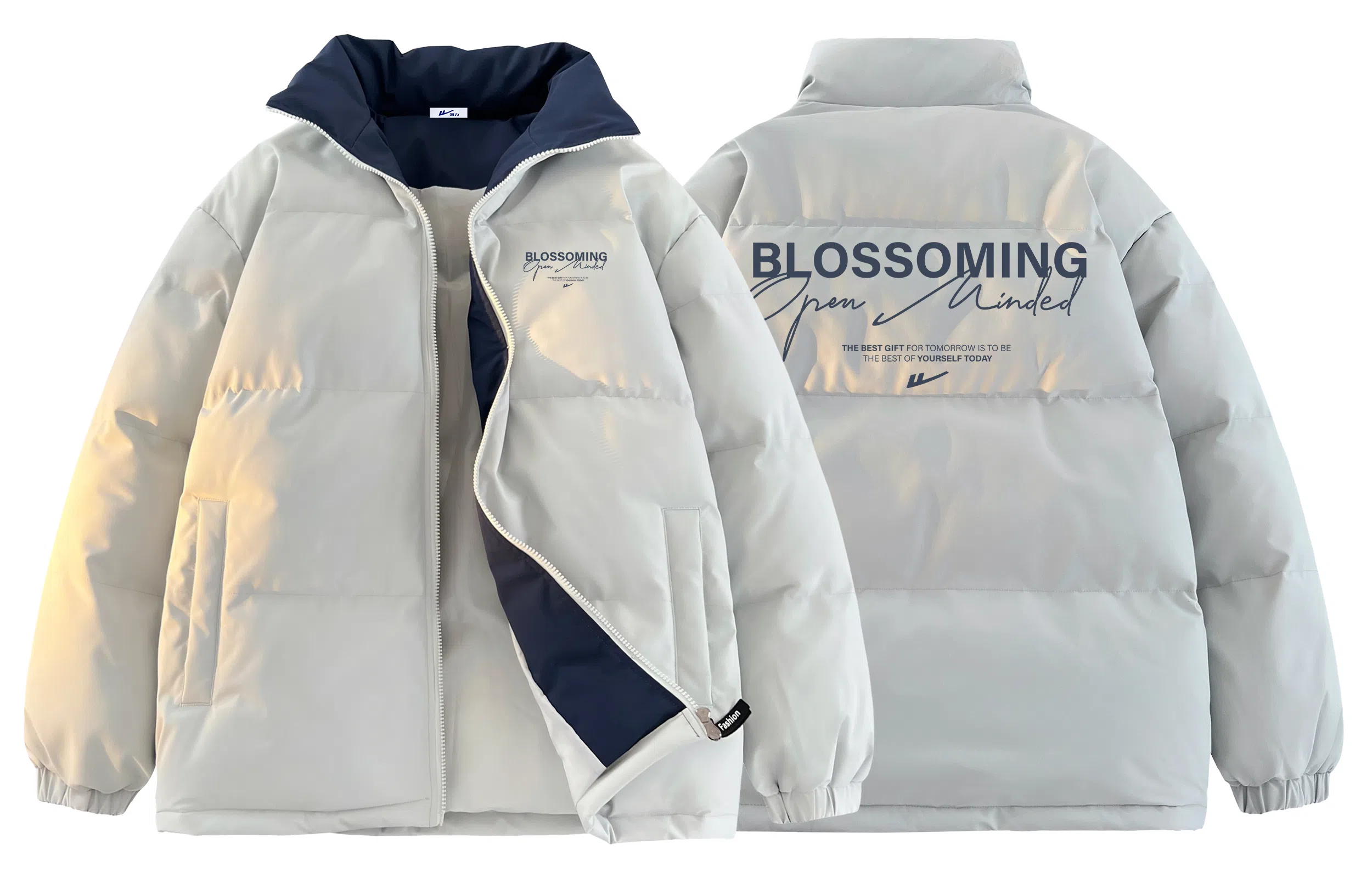 Warrior Basic Retro Lettering Cotton Jacket