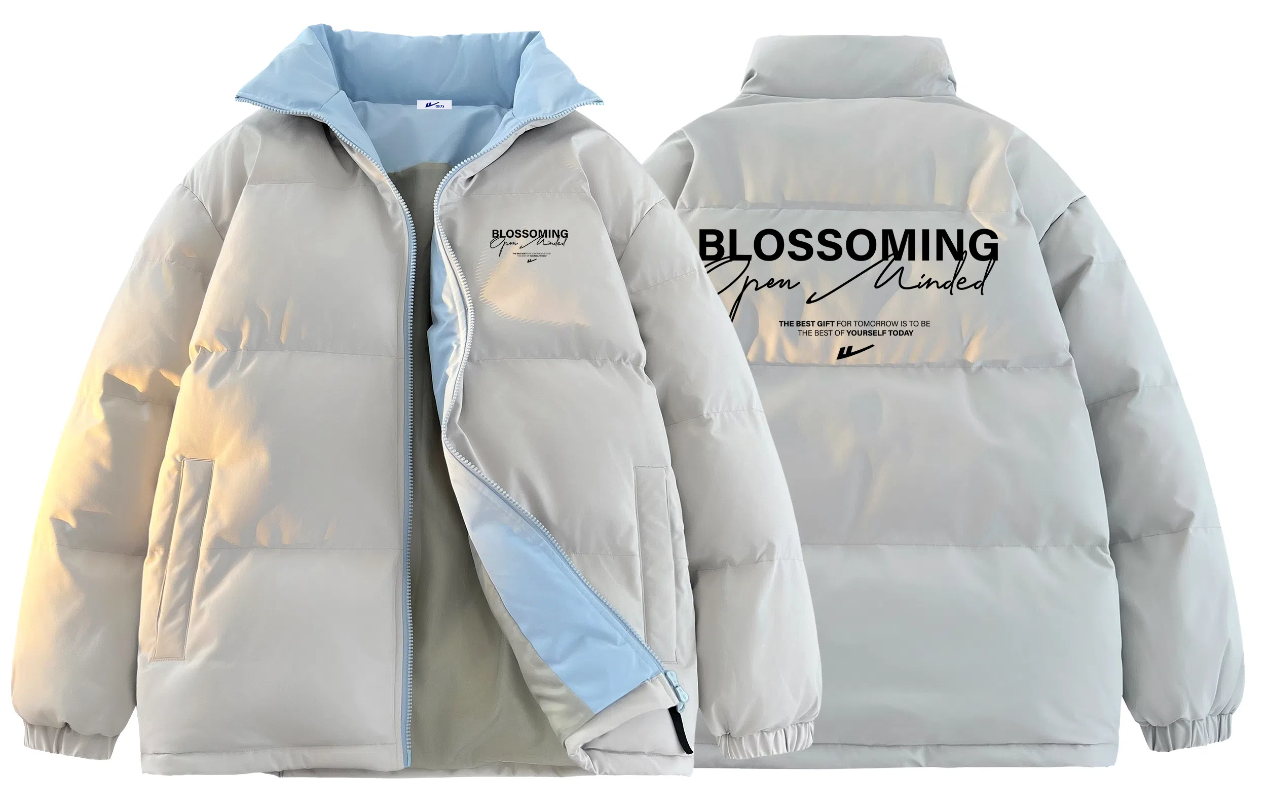 Warrior Basic Retro Lettering Cotton Jacket