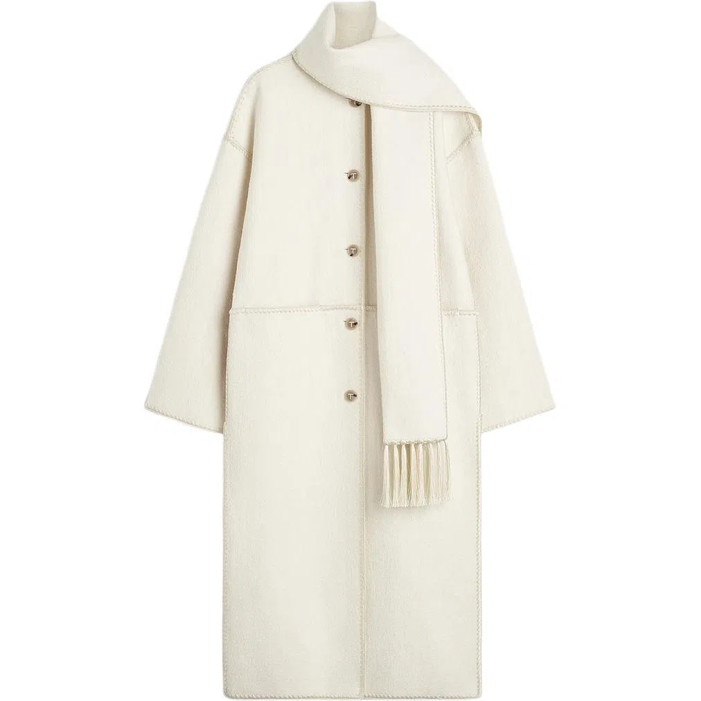 TOTEME Long Coat Ivory