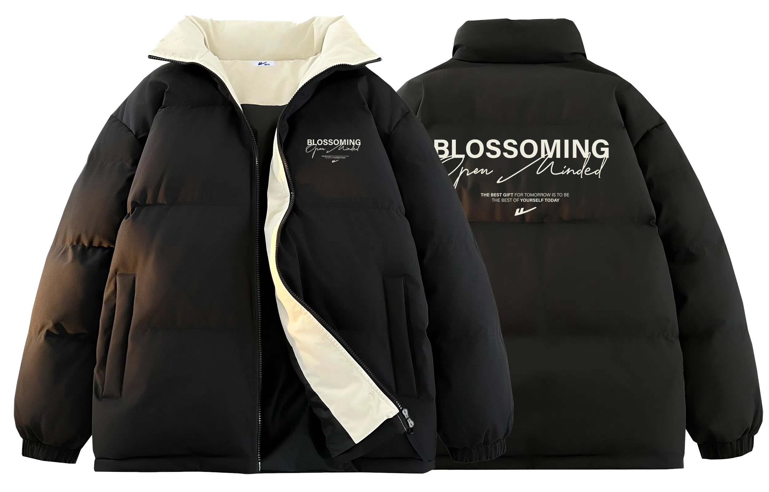 Warrior Basic Retro Lettering Cotton Jacket