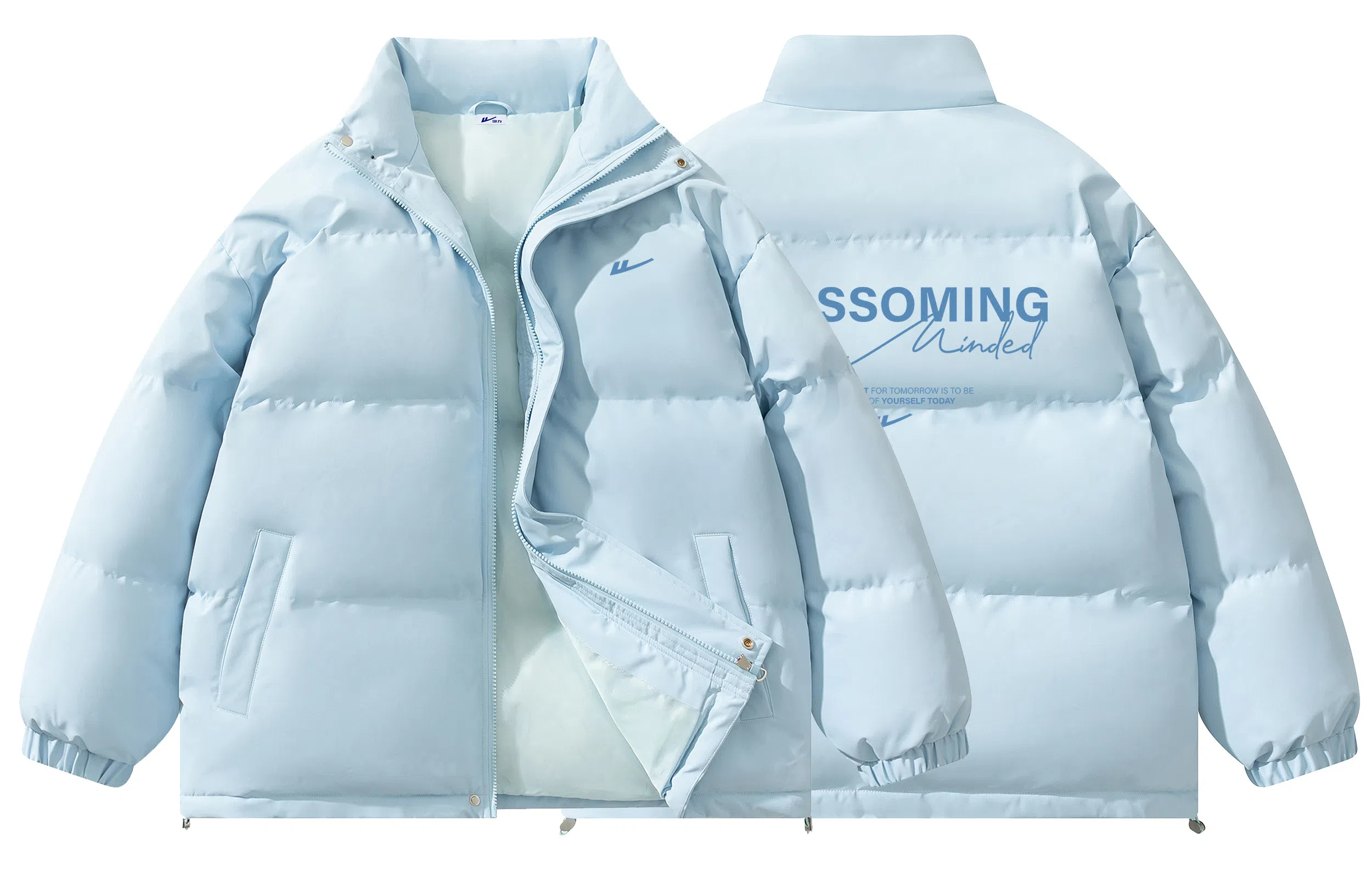 Warrior Basic Retro Lettering Cotton Jacket