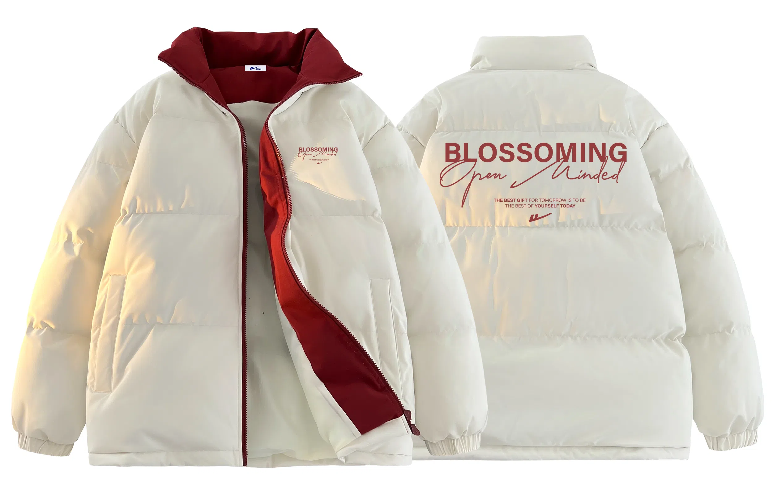 Warrior Basic Retro Lettering Cotton Jacket