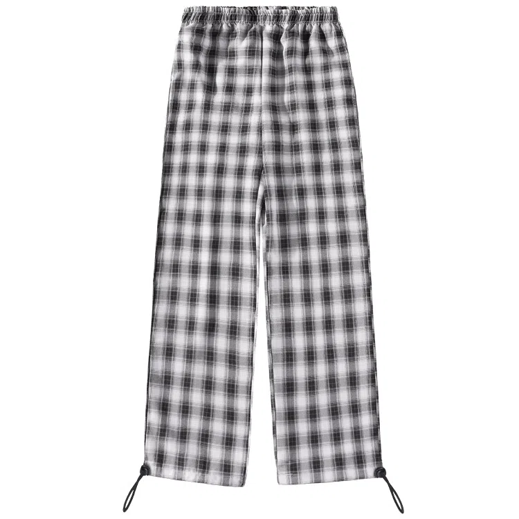 棉致 简约宽松松紧裤脚抽绳设计休闲裤 女款