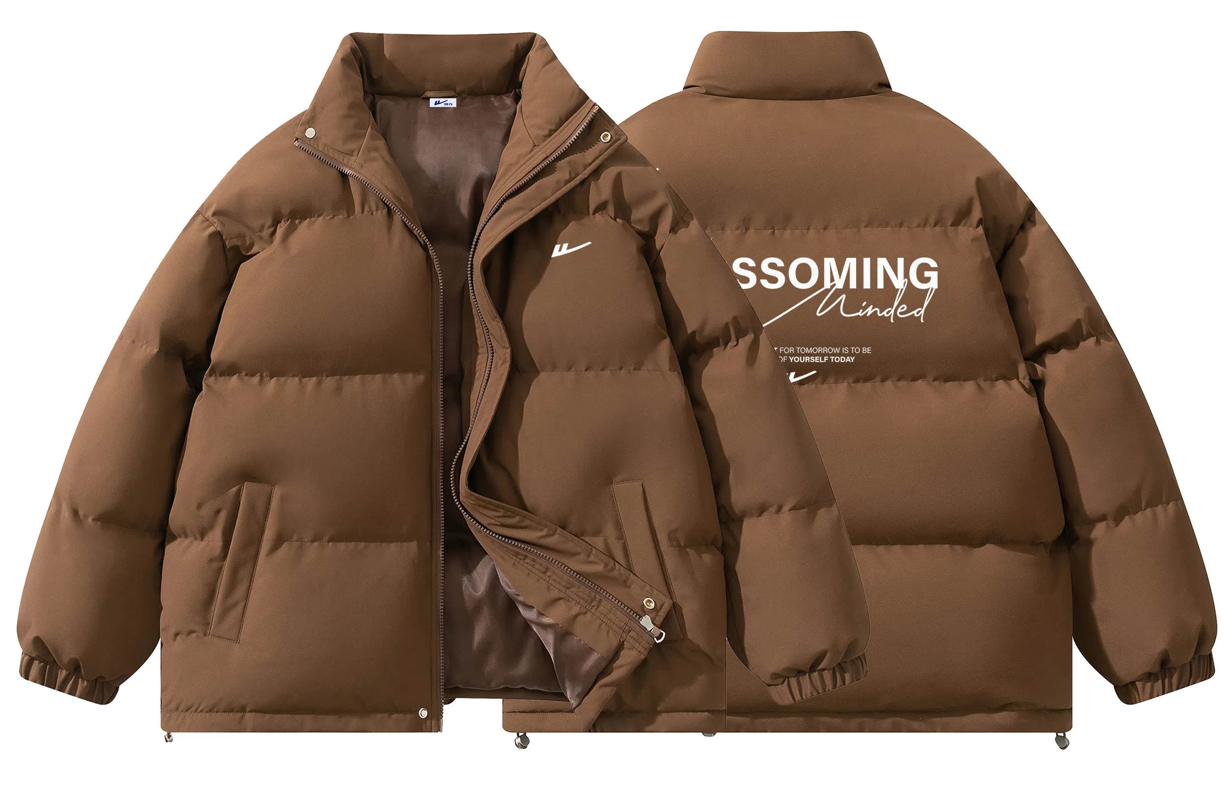 Warrior Basic Retro Lettering Cotton Jacket