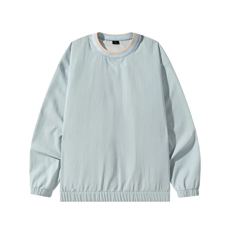 曲韩 打底衫潮流拼接上衣服长袖卫衣 男女同款